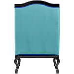 Кресло из натурального бука бирюзовое с изображением птиц и цветов Turquoise Chinoiserie Garden Armchair варинант исполнения - 3 | Loft Concept в Красноярске