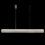 Подвесной светильник линейный цилиндрической формы из натурального алебастра Alabaster Geometry варинант исполнения - 2 | Loft Concept в Красноярске