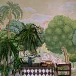 Обои ручная роспись Dandaka Glades Original colourway on painted Xuan paper варинант исполнения - 3 | Loft Concept в Красноярске