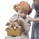 Статуэтка фарфоровая Девочки с собачками Charming Statuette варинант исполнения - 1 | Loft Concept в Красноярске