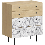 Комод с принтом на ящиках Elise Chest of Drawers варинант исполнения - 14 | Loft Concept в Красноярске