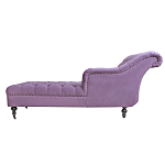 Кушетка фиолетовая с мягкой обивкой из велюра Michael Couch варинант исполнения - 2 | Loft Concept в Красноярске