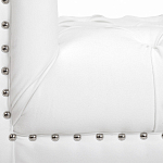 Кушетка белая с мягкой обивкой из велюра Michael Couch варинант исполнения - 6 | Loft Concept в Красноярске