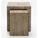 Комплект приставных столиков Stripes Set of tables Beige варинант исполнения - 2 | Loft Concept в Красноярске