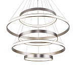 Люстра Light Ring Vertical Silver 5 колец серебро варинант исполнения - 2 | Loft Concept в Красноярске