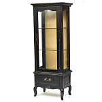 Витрина однодверная с ящиком и 3-мя полками из массива березы Vintage варинант исполнения - 2 | Loft Concept в Красноярске