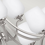 Люстра двухъярусная с белыми матовыми стеклянными плафонами в форме винных бокалов Feiss варинант исполнения - 4 | Loft Concept в Красноярске