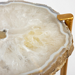 Кофейный стол со столешницей из агата Agate Design Beige варинант исполнения - 2 | Loft Concept в Красноярске