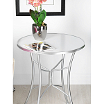 Столик приставной с круглой столешницей на серебристом основании Scenical Table варинант исполнения - 3 | Loft Concept в Красноярске