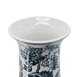 Ваза с классическим узором шинуазри синего цвета Blue & White Ornament  варинант исполнения - 2 | Loft Concept в Красноярске