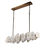 Подвесной светильник с фигурными элементами из белого алебастра Cryptocrystalline Stone варинант исполнения - 5 | Loft Concept в Красноярске