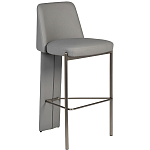 Стул барный серый с обивкой из экокожи Special Support варинант исполнения - 1 | Loft Concept в Красноярске
