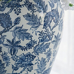 Ваза с крышкой и бело-синим цветочным узором Blue & White Ornament  варинант исполнения - 6 | Loft Concept в Красноярске