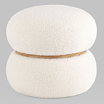 Пуф Полли S тедди белый варинант исполнения - 1 | Loft Concept в Красноярске