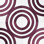 Дизайнерская плитка с узором Мишень варинант исполнения - 1 | Loft Concept в Красноярске