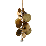 Люстра креативная из дисков цвета латунь Constellation Light and Style варинант исполнения - 1 | Loft Concept в Красноярске