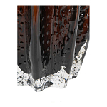 Ваза стеклянная янтарного цвета с текстурированным силуэтом Carambola варинант исполнения - 3 | Loft Concept в Красноярске