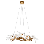 Люстра подвесная с прозрачными стеклянными птичками на ветвях Диаметр 100 см Serip Voa варинант исполнения - 2 | Loft Concept в Красноярске