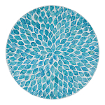 Столик с инкрустацией с перламутровым узором Flower Blue варинант исполнения - 2 | Loft Concept в Красноярске