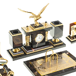 Настольный письменный набор из яшмы и долерита в подарочной упаковке Manager Organizer варинант исполнения - 2 | Loft Concept в Красноярске