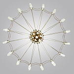 Люстра подвесная из металла с прозрачными подвесками из хрусталя Quasar 93 варинант исполнения - 4 | Loft Concept в Красноярске