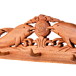 Панно-вешалка из дерева дельфины Panel With Animals варинант исполнения - 2 | Loft Concept в Красноярске