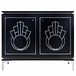 Черный комод в стиле арт-деко Luciano варинант исполнения - 1 | Loft Concept в Красноярске