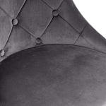 Стул в серой велюровой обивке Ward Grey Velour Chair варинант исполнения - 5 | Loft Concept в Красноярске