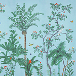 Обои ручная роспись Amazonia Duck Egg варинант исполнения - 2 | Loft Concept в Красноярске