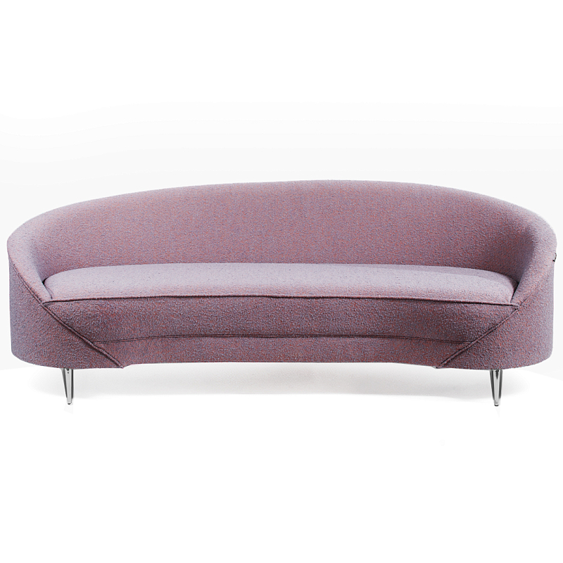 Диван Paulet Sofa Сиреневое Букле Лиловый Хром Диван Paulet Sofa Сиреневое Букле Лиловый Хром в Красноярске | Loft Concept