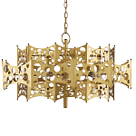 Люстра фигурная золотого цвета Corrugated Panels варинант исполнения - 4 | Loft Concept в Красноярске