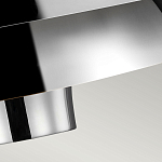 Подвесной светильник с широким многоярусным металлическим плафоном цвета никель в современном стиле Feiss варинант исполнения - 5 | Loft Concept в Красноярске