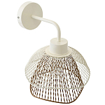 Бра с сетчатым металлическим абажуром Beige Gold Mesh Lampshade варинант исполнения - 3 | Loft Concept в Красноярске