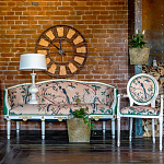 Часы настенные из металла в стиле лофт Clock with History варинант исполнения - 4 | Loft Concept в Красноярске