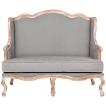 Диван двухместный из массива бука светло-серый Solid Luxury варинант исполнения - 1 | Loft Concept в Красноярске