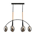 Люстра с серыми стеклянными плафонами Inscription варинант исполнения - 1 | Loft Concept в Красноярске