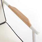 Садовый 2-х местный диван с подлокотниками из тика White варинант исполнения - 6 | Loft Concept в Красноярске