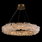 Люстра кольцевая из натурального горного хрусталя Harmonious Crystal Circles варинант исполнения - 1 | Loft Concept в Красноярске