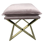 Пуф велюровый на металлическом основании Meekness варинант исполнения - 1 | Loft Concept в Красноярске