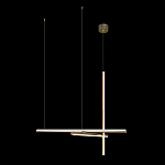 Люстра с 3-мя  пересекающимися цилиндрическими плафонами на тонких тросах Trumpet tube варинант исполнения - 7 | Loft Concept в Красноярске