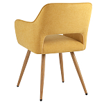 Стул в рогожке желтого цвета NEASAN STOOL варинант исполнения - 4 | Loft Concept в Красноярске