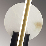 Бра с круглым плафоном из алебастра и бронзовой декоративной стрекозой 45 Alaris  варинант исполнения - 6 | Loft Concept в Красноярске