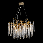 Люстра на подвесе с каркасом из металла и прозрачными подвесками из стекла Droplet Chandelier варинант исполнения - 2 | Loft Concept в Красноярске