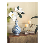Ваза с мотивами цветущего сада с попугаями Blue Vase Inspired by Nature варинант исполнения - 4 | Loft Concept в Красноярске