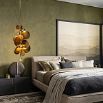 Люстра креативная из дисков цвета латунь Constellation Light and Style варинант исполнения - 3 | Loft Concept в Красноярске