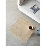 Столик приставной с квадратной столешницей Textured Cream Table варинант исполнения - 5 | Loft Concept в Красноярске