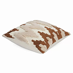 Чехол на подушку с вышивкой в виде геометрических узоров Beige Calista Square варинант исполнения - 1 | Loft Concept в Красноярске