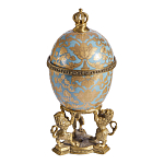 Шкатулка на величественных львах из фарфора с бронзовыми элементами Eden Garden варинант исполнения - 4 | Loft Concept в Красноярске