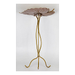 Столик приставной с столешницей Тропический лист Tropical Forest gold варинант исполнения - 3 | Loft Concept в Красноярске