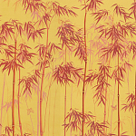 Обои ручная роспись Distant Bamboo Firefly on dyed paper варинант исполнения - 1 | Loft Concept в Красноярске